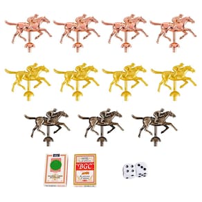 Metal Horses para o jogo de tabuleiro de corrida de cavalos Saberoll 11 Horses
