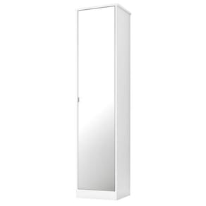 Armário Multiuso Reflex Ii 1 Porta Branco Com Espelho Demóbile Branco