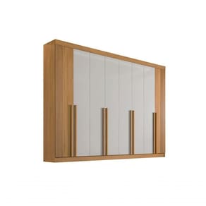 Guarda Roupa Grande 100% Mdf 8 Portas 8 Gavetas Daymont Móveis D\`doro