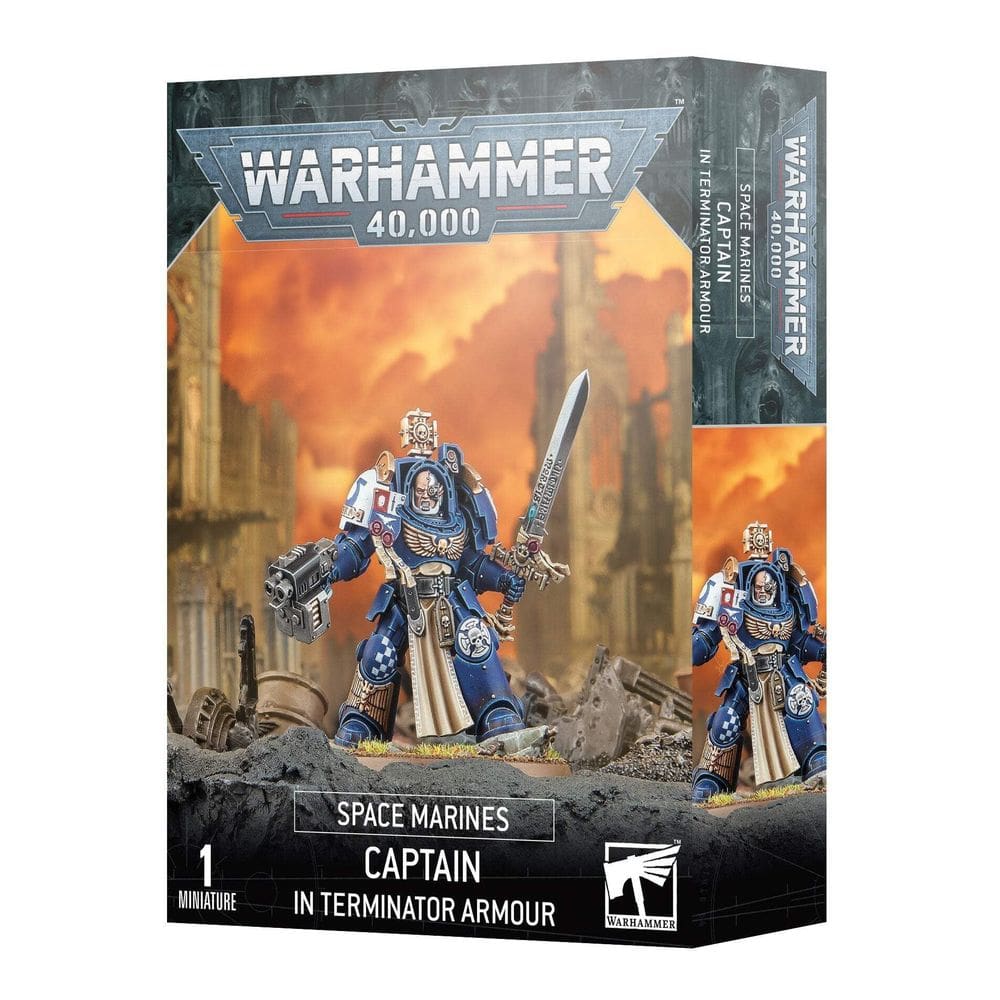 Boneco de ação Warhammer 40.000 Space Marines Captain Terminator