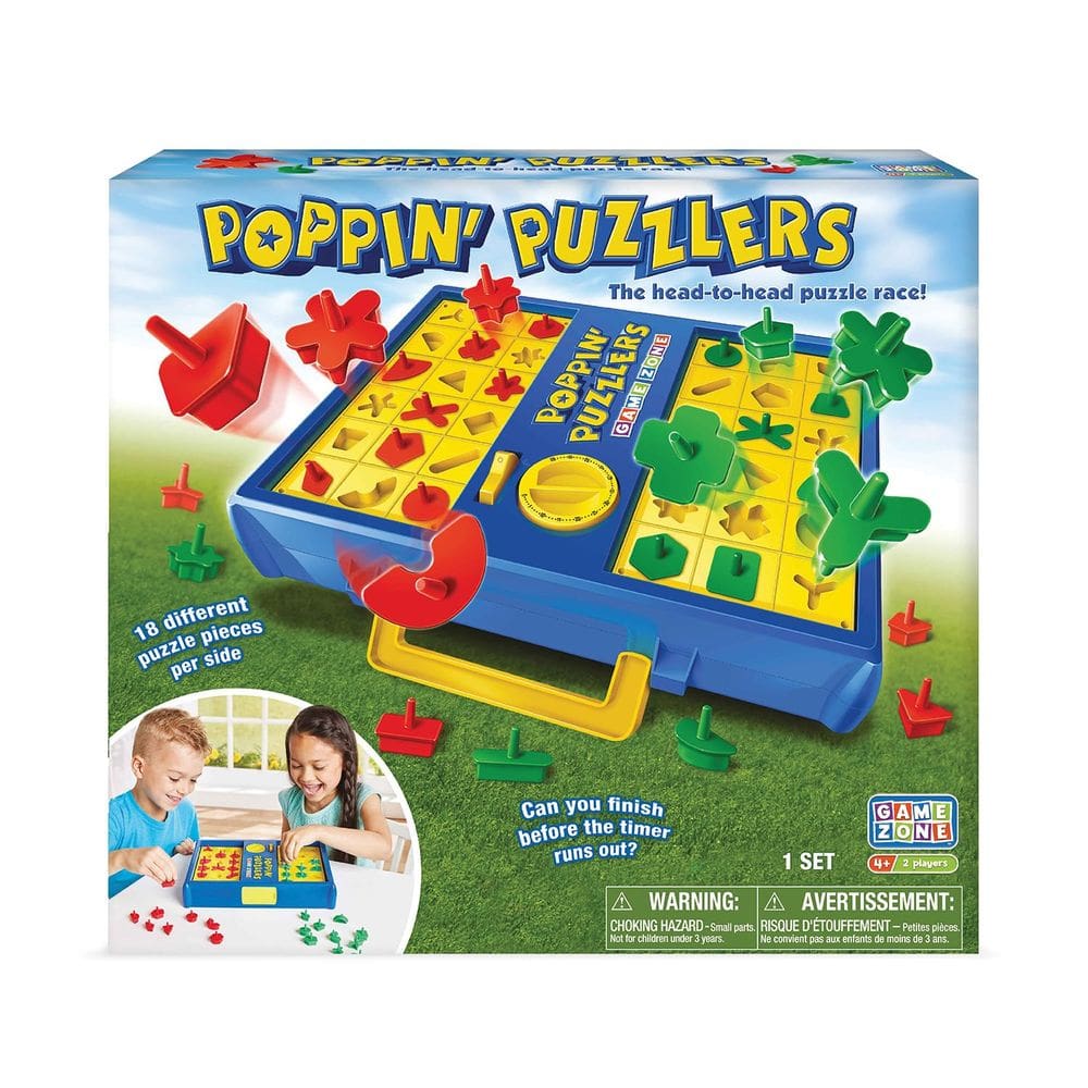 Jogo de quebra-cabeça interativo Game Zone Poppin` Puzzlers 4+ Years