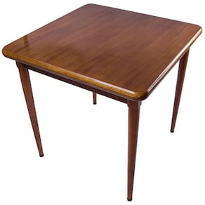 Mesa Madeira 80x80cm - Base 4 pé 78cm - Liso Natural