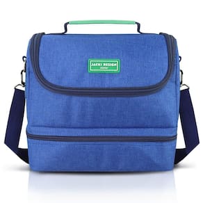 Kit Lancheira Térmica Pote Para Lanche E Garrafa 460ml Infantil Azul
