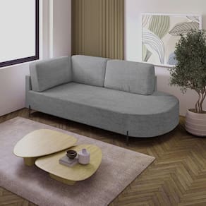 Sofá Living Orgânico 2 Lugares 165cm Norten Cinza
