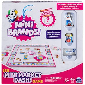 Jogo de tabuleiro Spin Master Mini Market Dash com Mini Brands