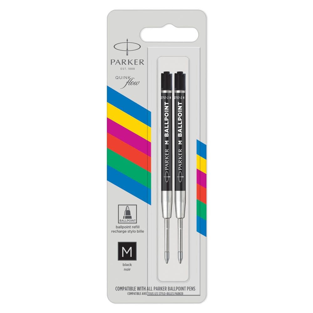Material de escritório Caneta esferográfica básica Parker Quinkflow M Black