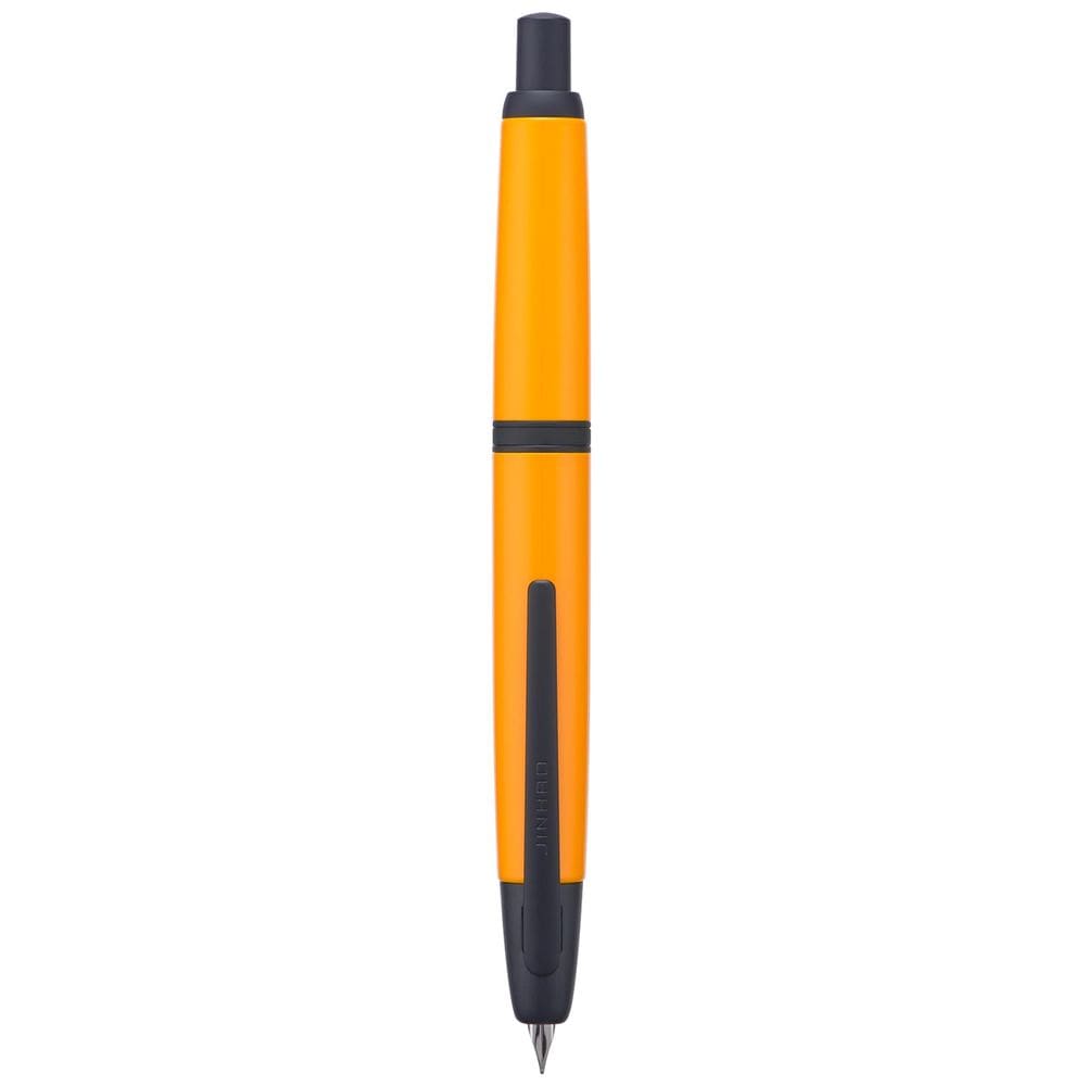 Caneta-tinteiro Jinhao 10 Press Orange com caixa Extra Fine Nib