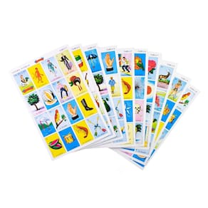 Jogo de bingo mexicano da Loteria Don Clemente com 10 tabuleiros
