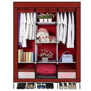 Guarda Roupa Grande Portatil Armario Arara Cabideiro Dobravel Roupeiro Com Prateleiras Sapateira