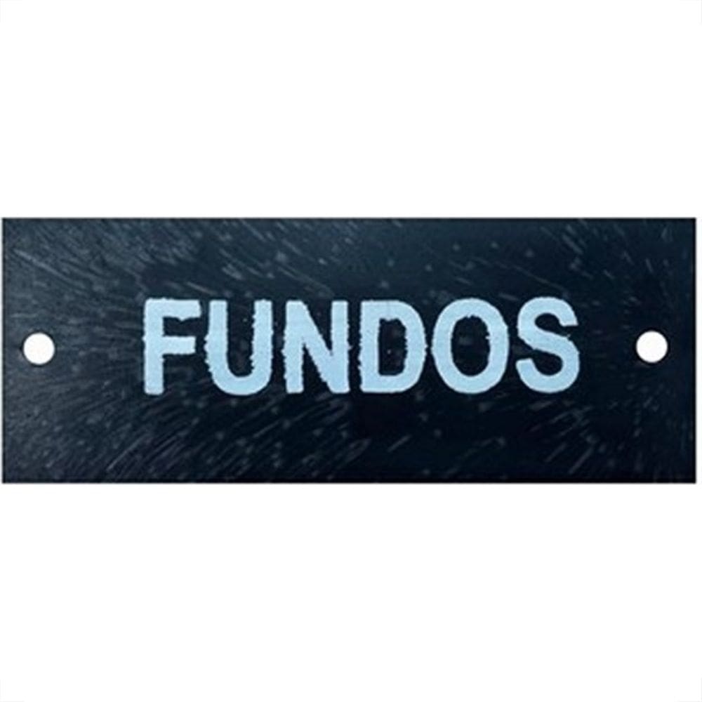 Letra Retangular Pvc ``Fundos`` Caiado - Kit C/25 Pecas