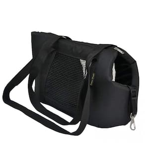 São Pet Bolsa Marie Nylon Preta 40X21X25 CM
