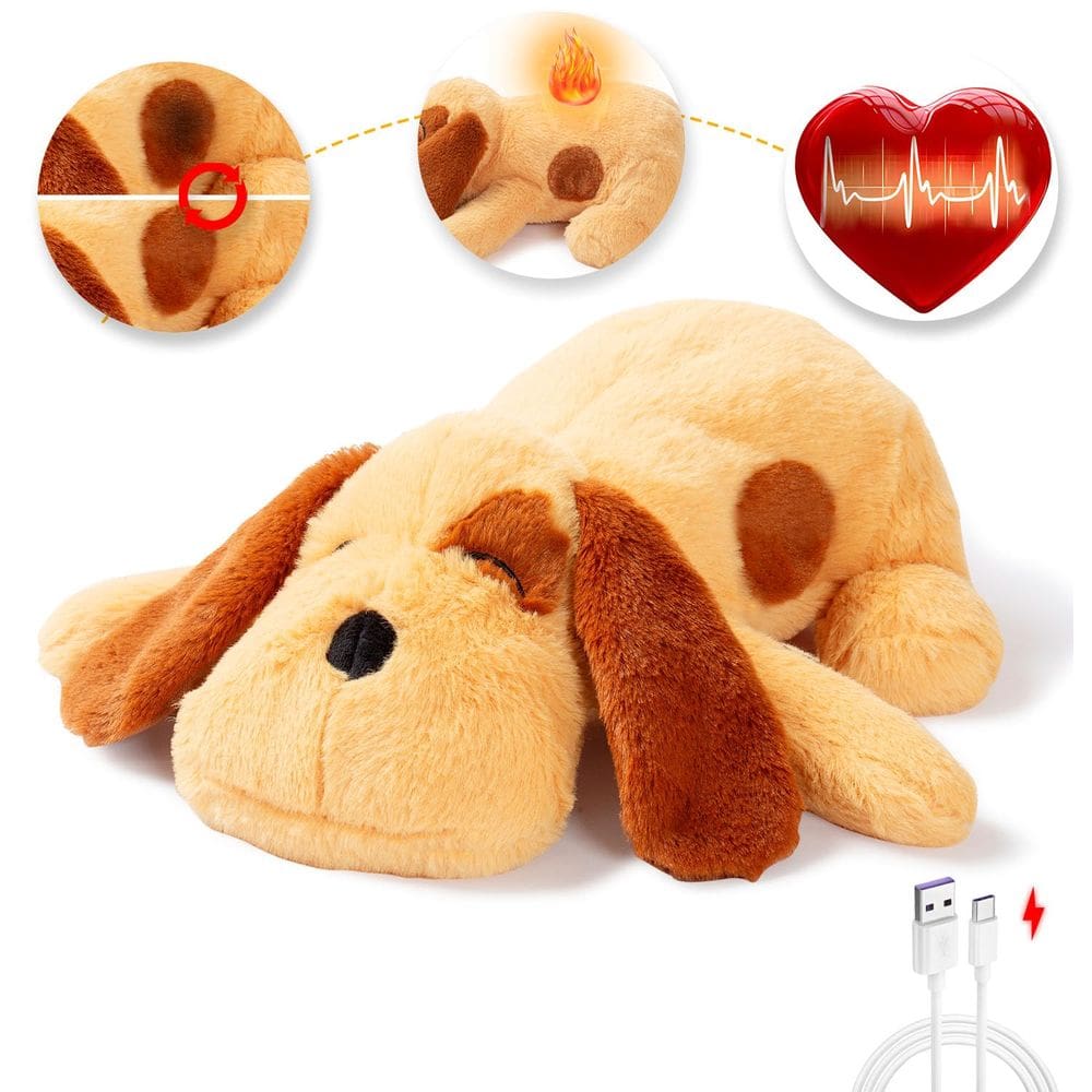 Brinquedo para alívio da ansiedade Goopow The Heartbeat Puppy de 3ª geração