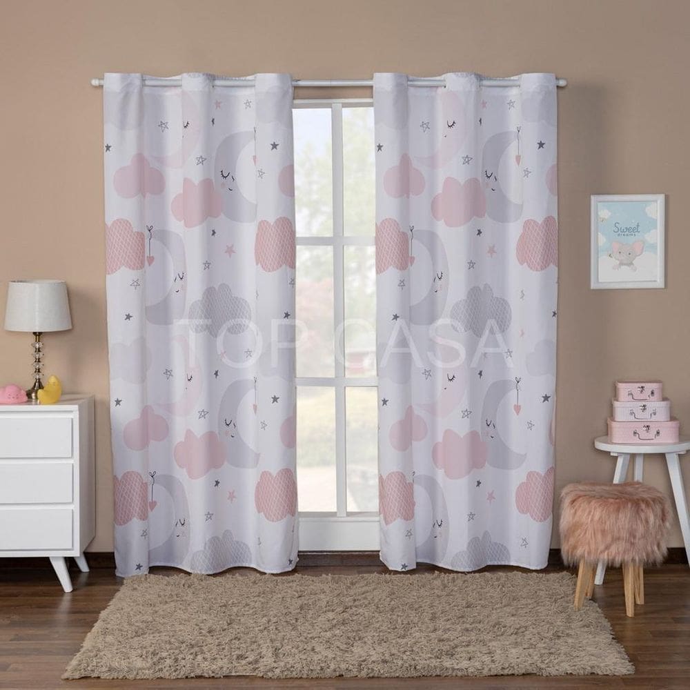 Cortina Quarto Infantil/Criança Unicórnio Baby 3.00X2.20
