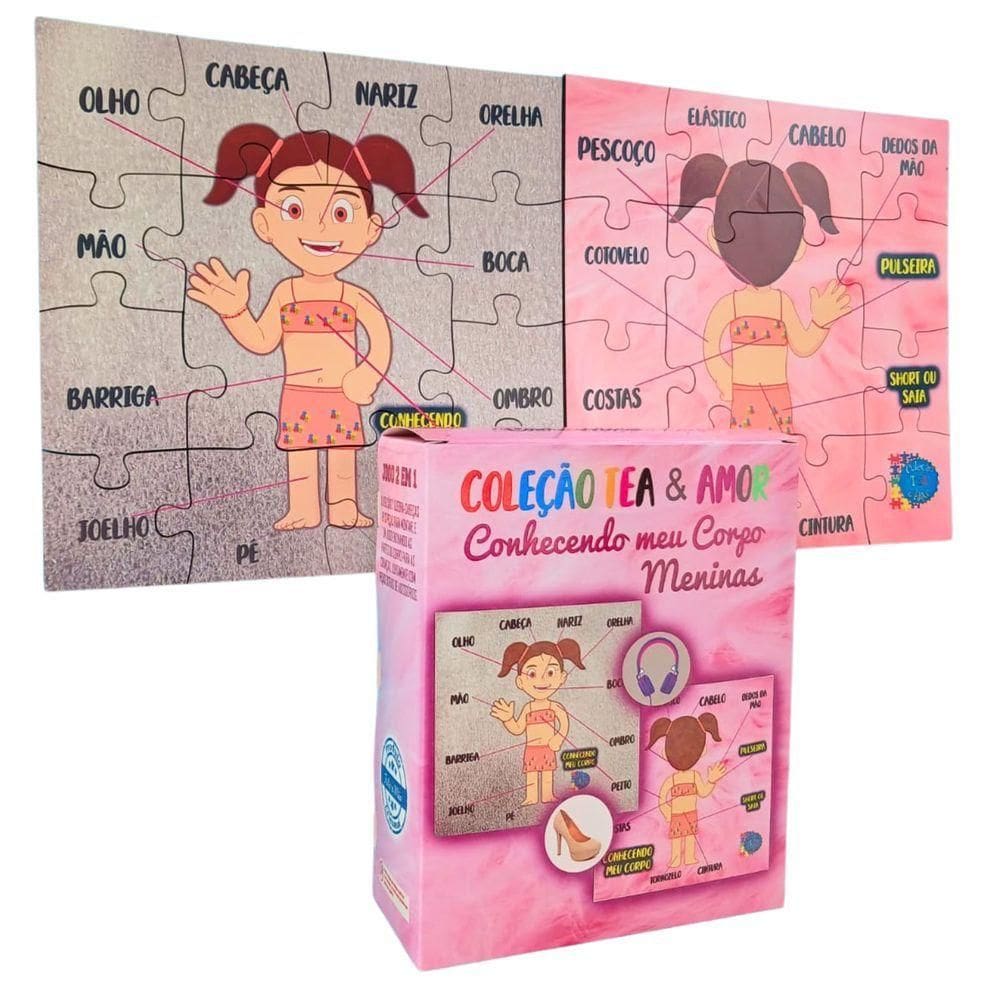 Jogo Montando O Corpo Humano Meninas Com Acessórios