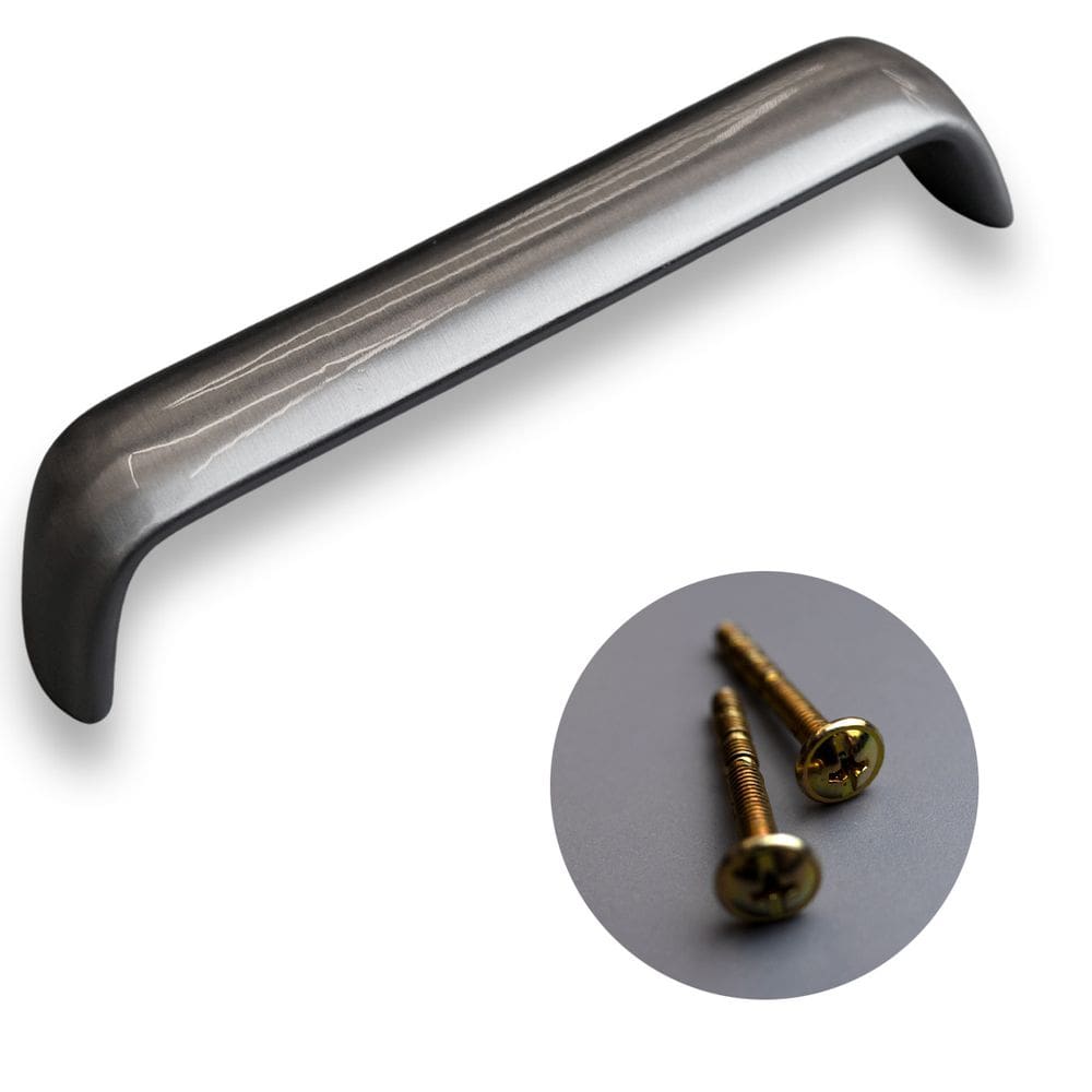 Puxador Móveis Armários Alumínio Acetinado 128mm 243 Pauma