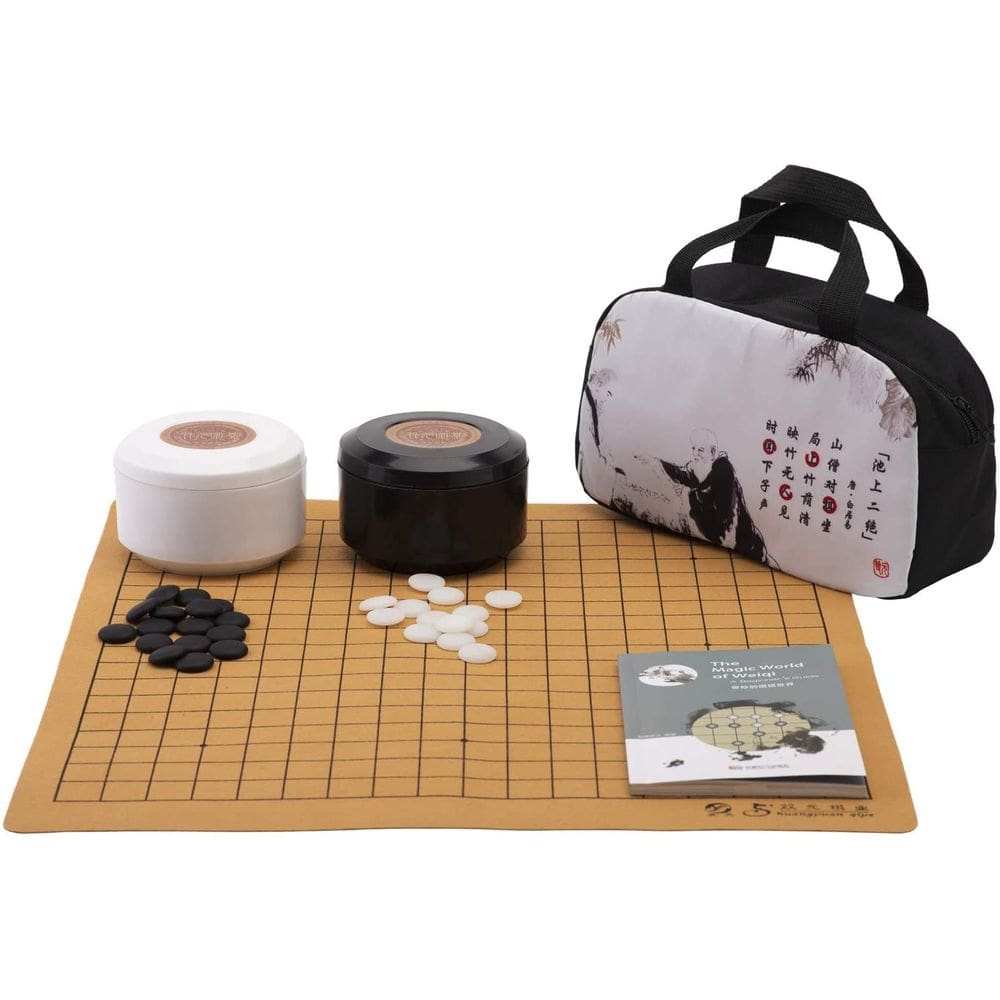 Conjunto de jogos Go SongYun, tabuleiro portátil reversível 19x19/13x13