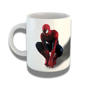 Caneca De Porcelana 325ml Com Design 3d Exclusivo Homem Aranha
