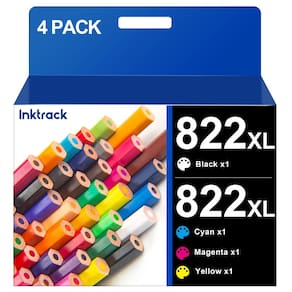 Pacote combinado de cartuchos de tinta 822XL para impressora Workforce Pro