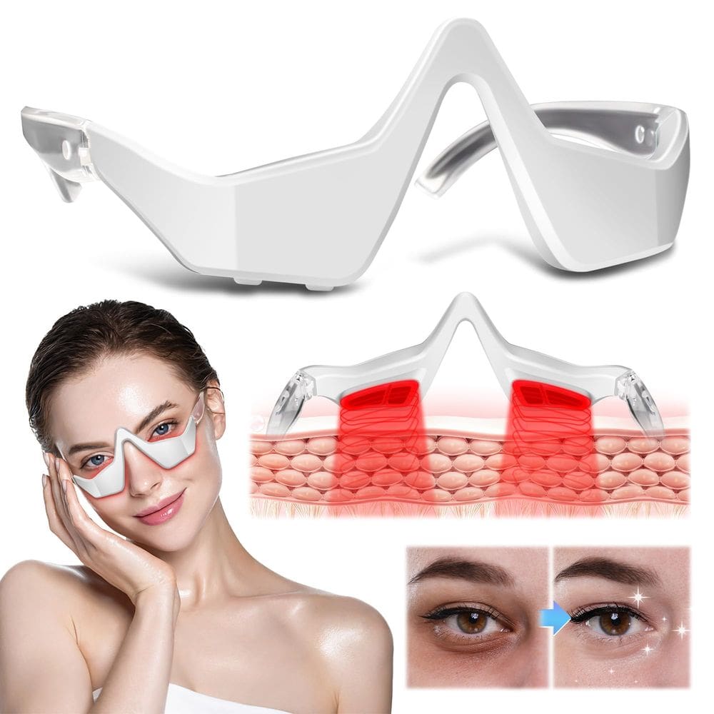 Óculos massageadores Under Eye Light Therapy celpack White