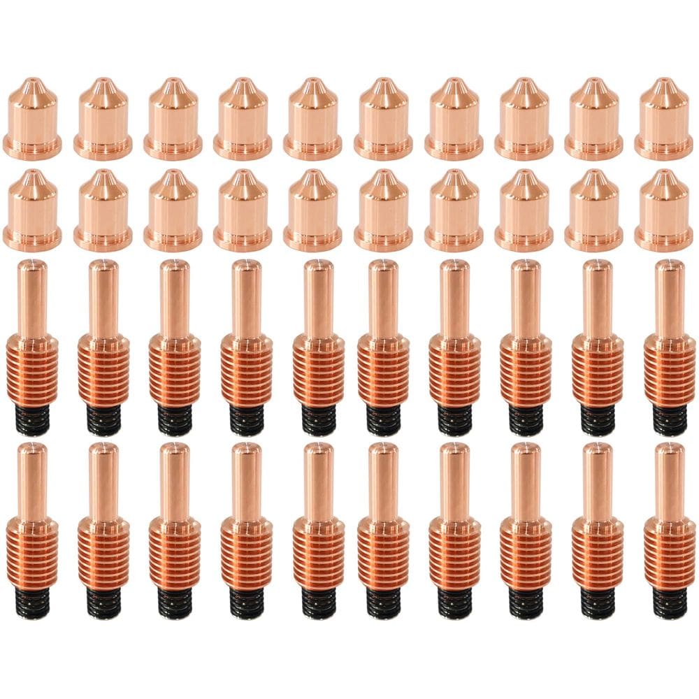 Consumíveis para tochas de corte a plasma ACCEPTIN 220941 Bocal x20 e 220842 Eletrodos de plasma x20