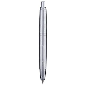 Caneta-tinteiro Jinhao 10 Press com caixa Wavy Bright Chromium