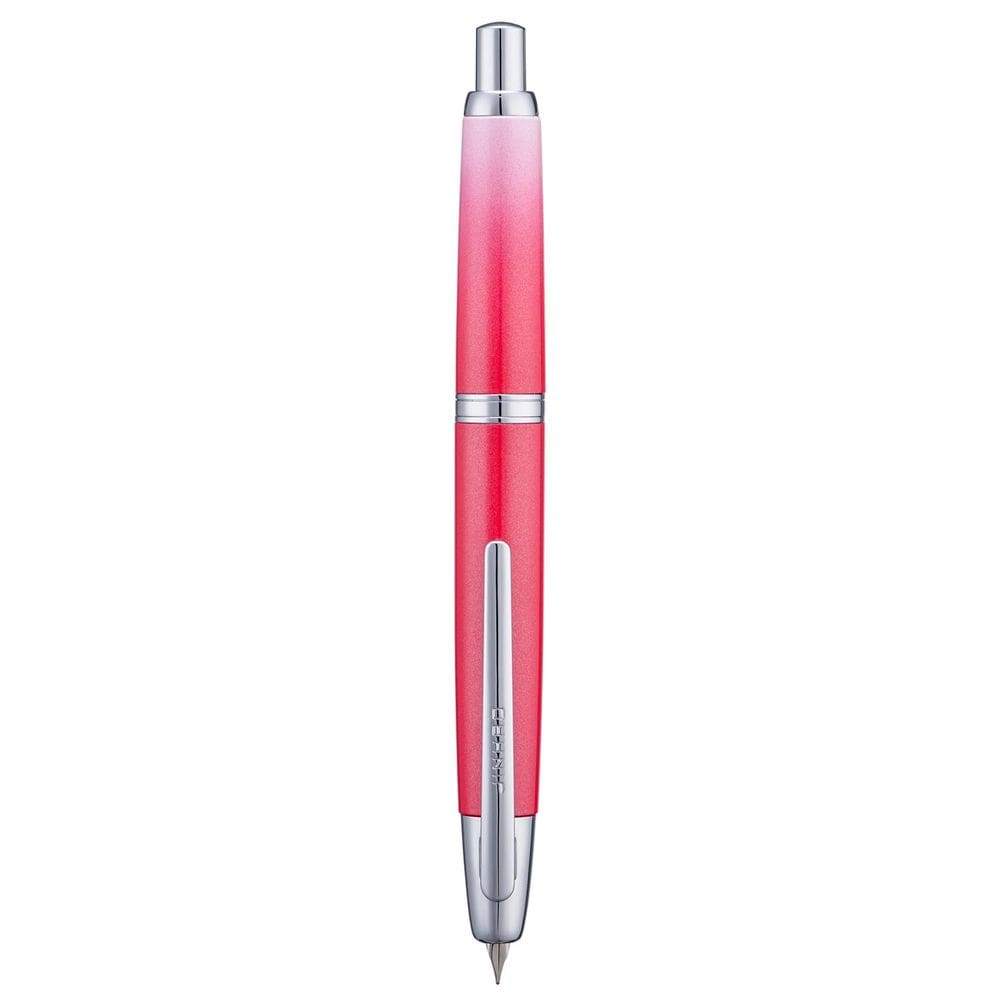 Caneta-tinteiro Jinhao 10 Press com caixa gradiente vermelha extra fina