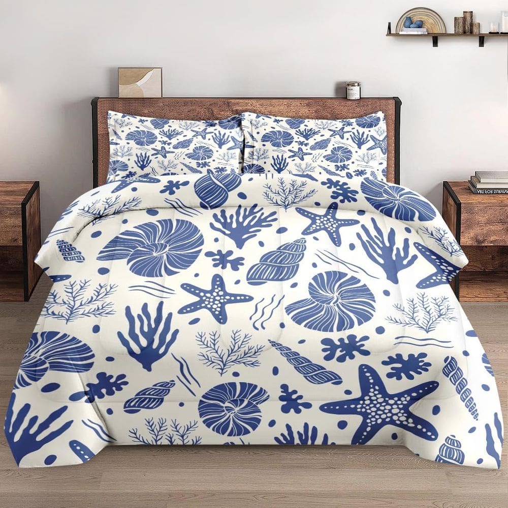 Conjunto de edredom WeCozy Twin Size Summer Beach Ocean Theme