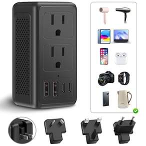 Conversor de tensão IPLUSO 2000W 220V a 110V com 4 portas USB