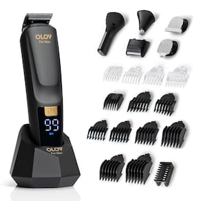 Kit de higiene 21 em 1 para aparador de barba OLOV For Man com dock USB