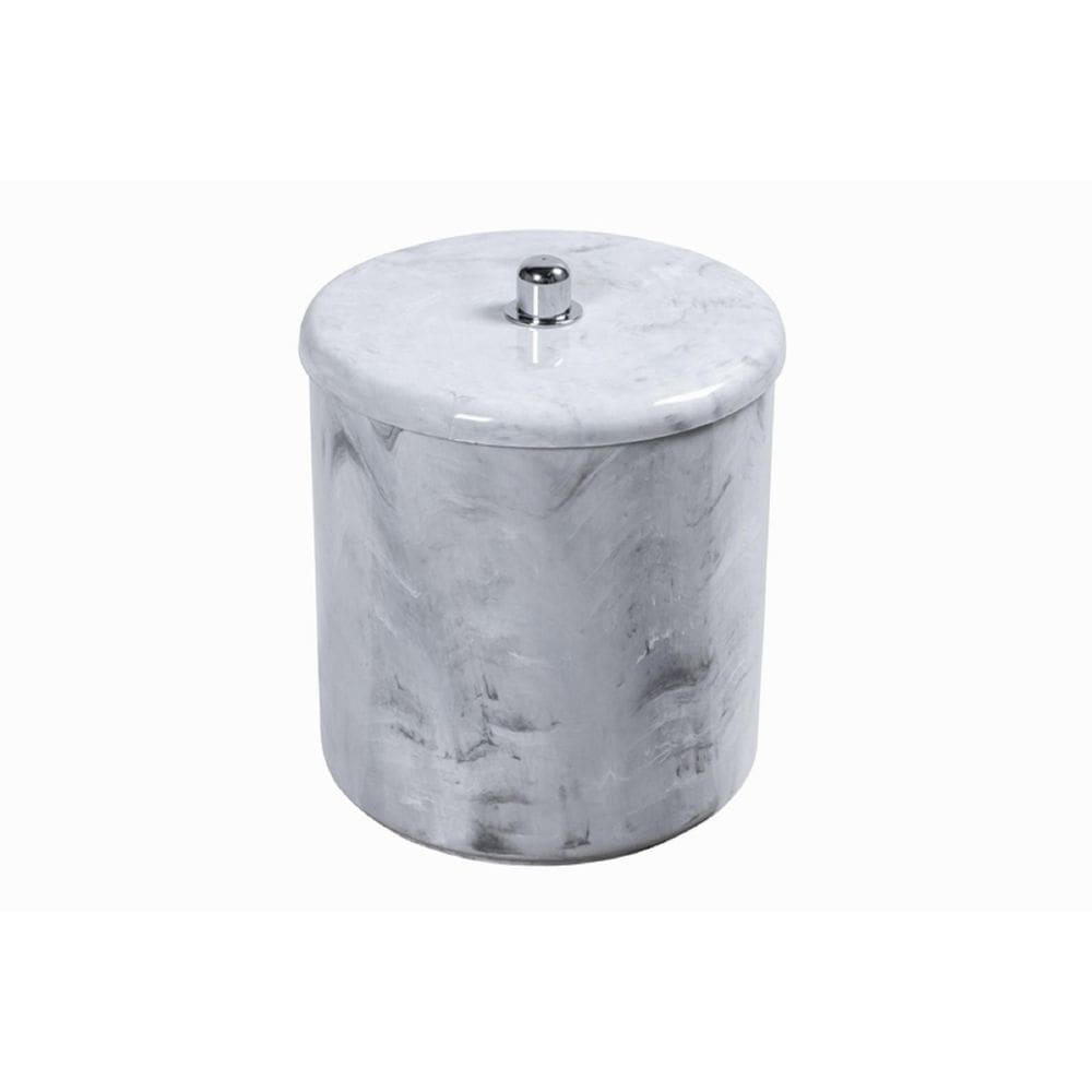 Cesto Multiuso Astra Branco Marmorizado Com 6 Litros