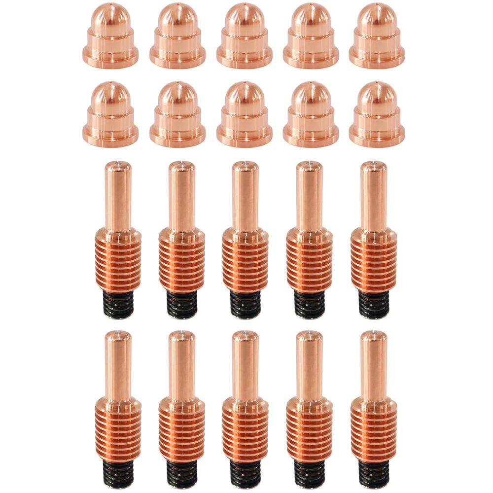 Consumíveis para tochas de corte a plasma ACCEPTIN 220930 Bocal x10 e 220842 Eletrodos de plasma x10