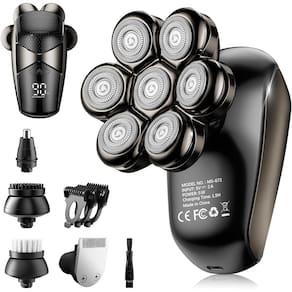 Barbeador elétrico SHPAVVER 5 em 1 à prova d`água para homens carecas