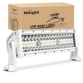Barra de luz LED Nilight Marine Navigation 34cm branca 128W