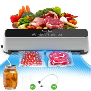 Máquina seladora a vácuo AKJBL 5 em 1 Food Saver com 15 sacos