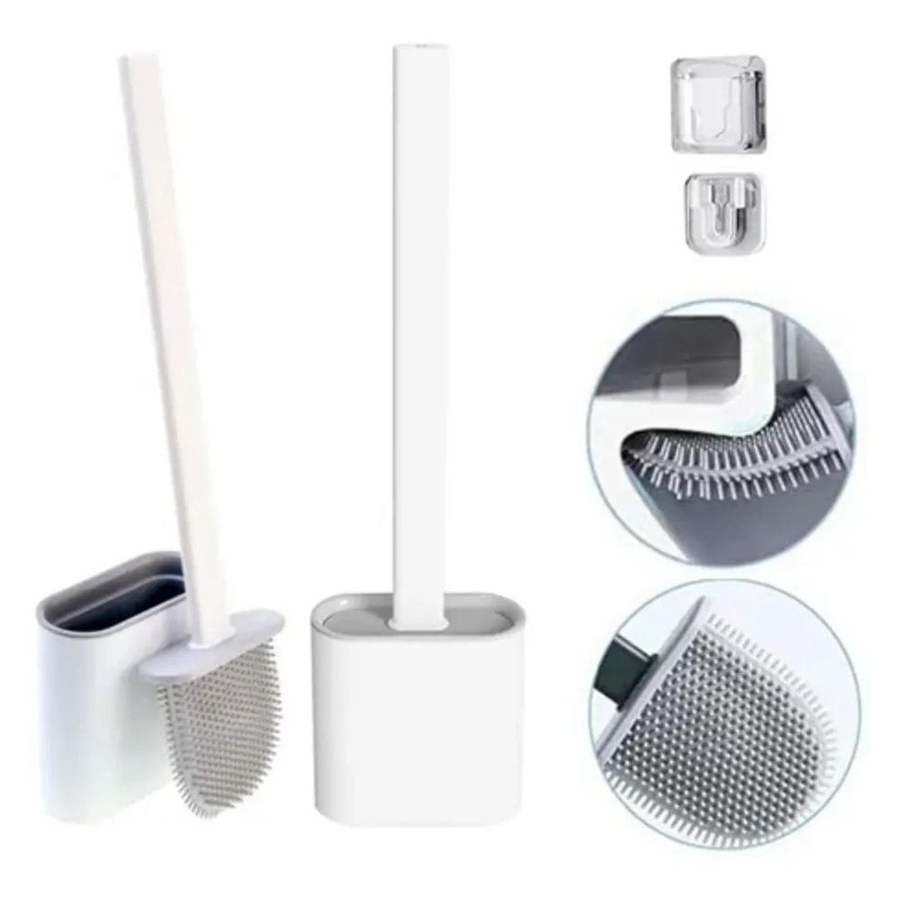 Limpador Vaso Sanitário - Silicone com Suporte