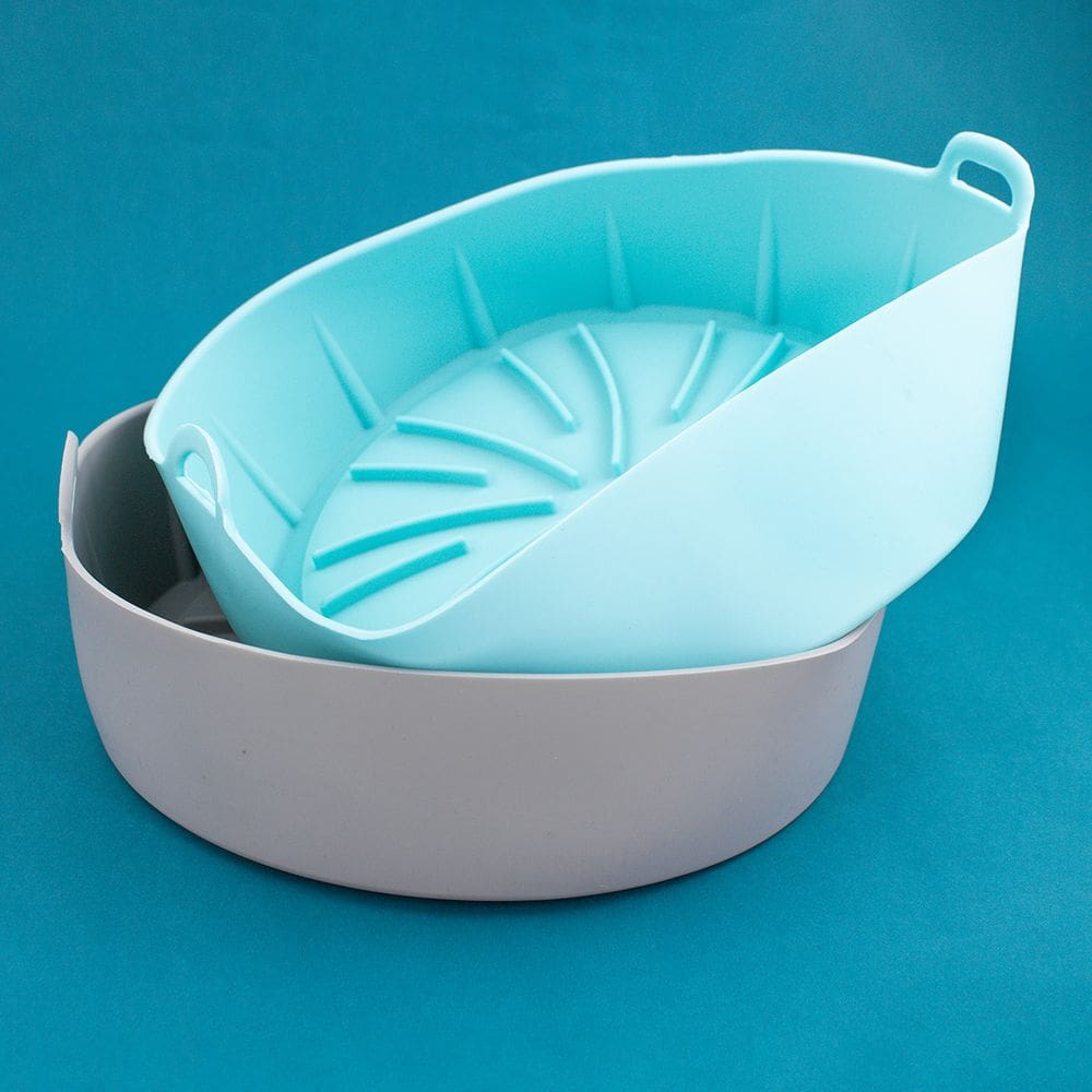 Forro para Air Fryer de Silicone - Antiaderente 22x8cm