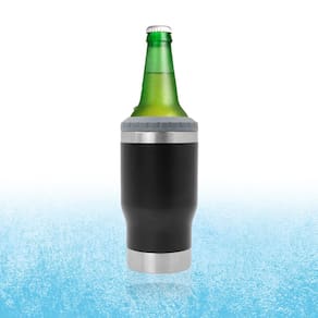 Copo Térmico com Porta-Lata e Abridor de Garrafa Long Neck