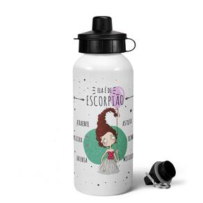 Garrafa Squeeze MQ Signos - Ela é de Escorpião - 600ml