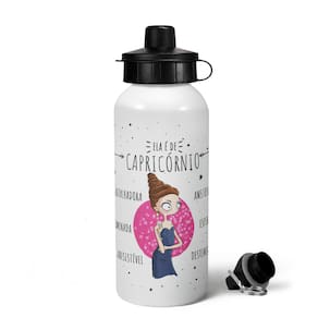 Garrafa Squeeze MQ Signos - Ela é de Capricórnio - 600ml