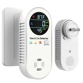 Detector de vazamento de gás e monóxido de carbono NORJAN 4 em 1 branco