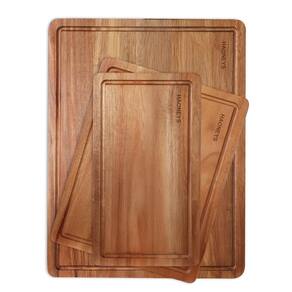 Conjunto de tábuas de corte HAONEYS Wood com Juice Groove, 3 tamanhos