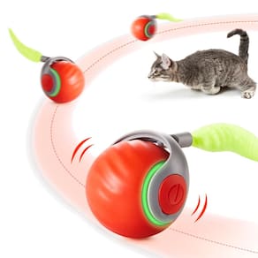 Ball Cat Toy Interactive Ball Potaroma Moving Ball com pena