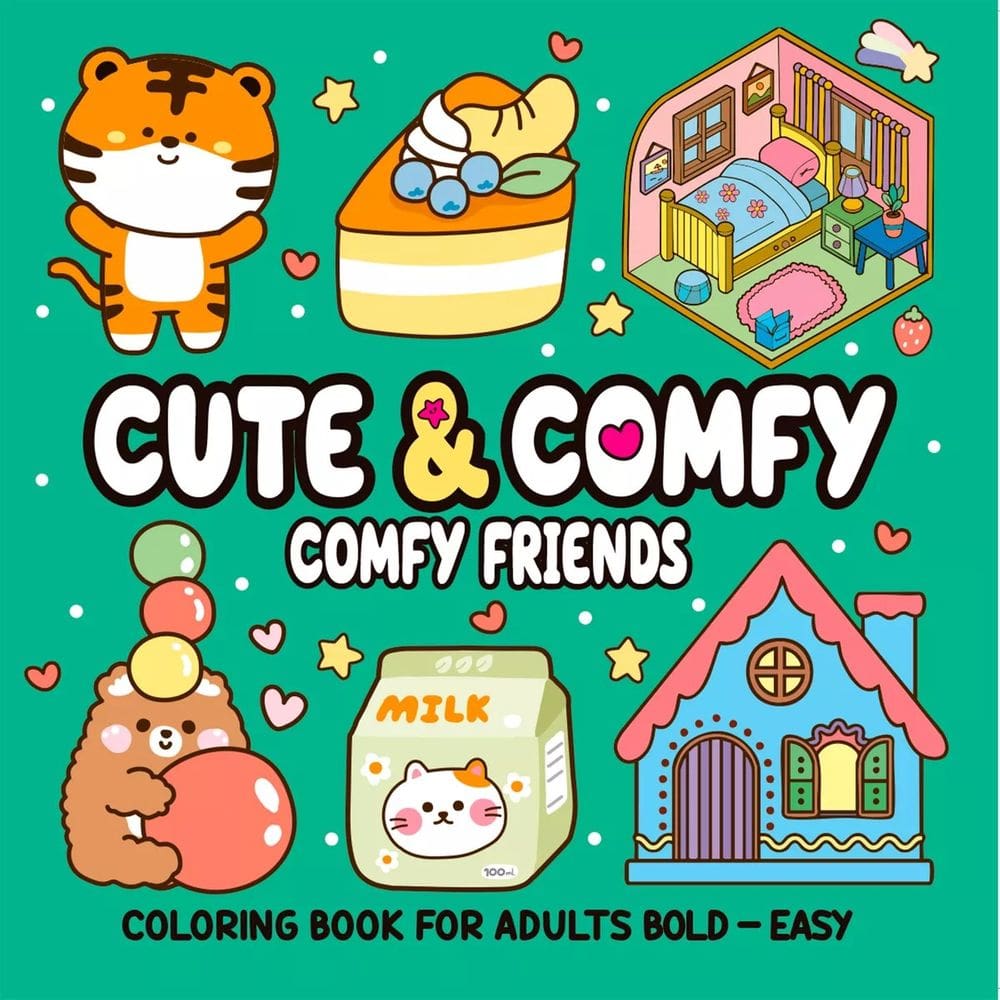 Cute & Comfy - Coloring Book for Adult - Comfy Friends