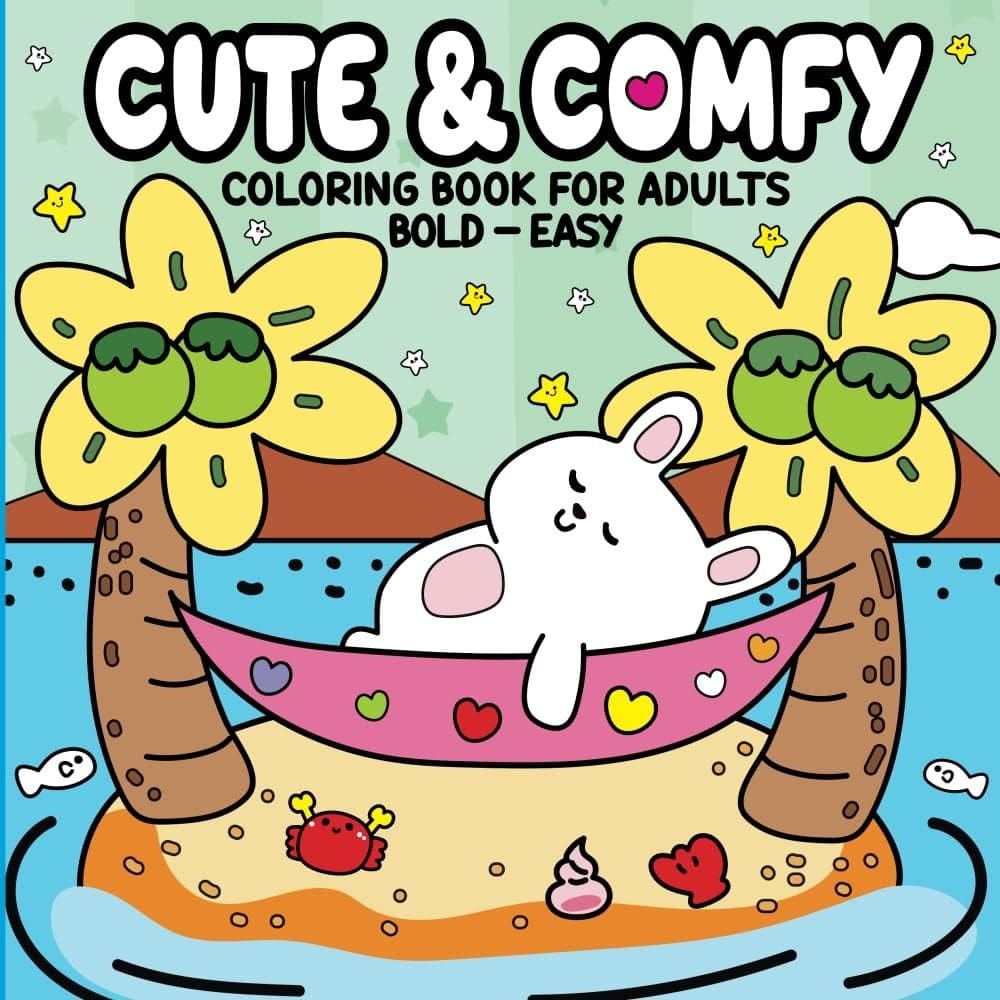 Cute & Comfy - Coloring Book for Adults - Vol. 01