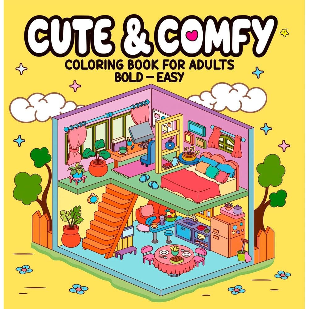 Cute & Comfy - Coloring Book for Adults - Vol. 02