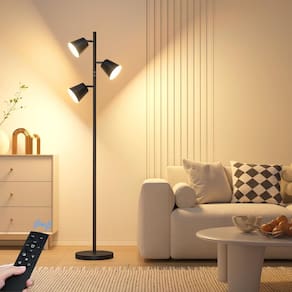Luminária de chão LED Tree Nintiue 2025 36W regulável 2500LM preta