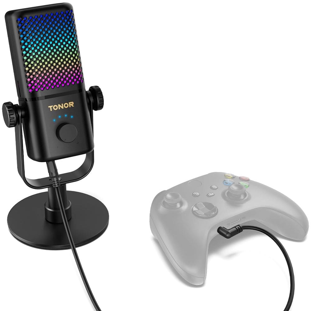 Microfone para jogos TONOR TCX3 compatível com Xbox com RGB