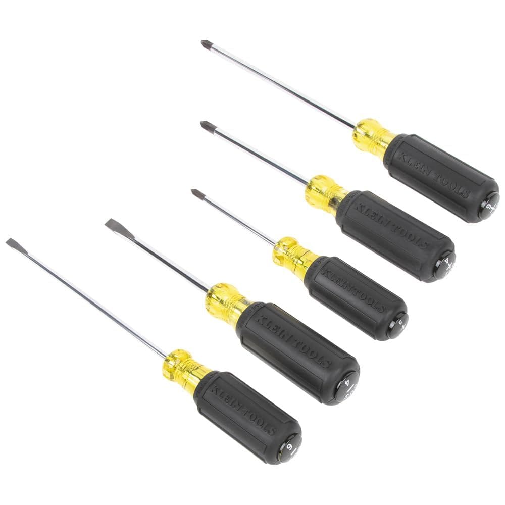 Conjunto de chaves de fenda Klein Tools 85805 de 5 peças com alça de almofada