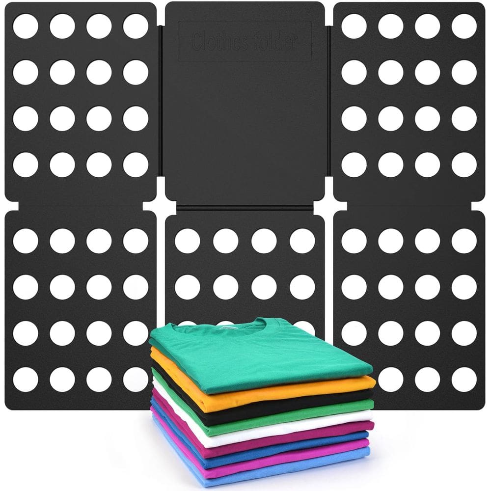 Placa dobrável de roupas Geniusidea Shirt Folder Board preta