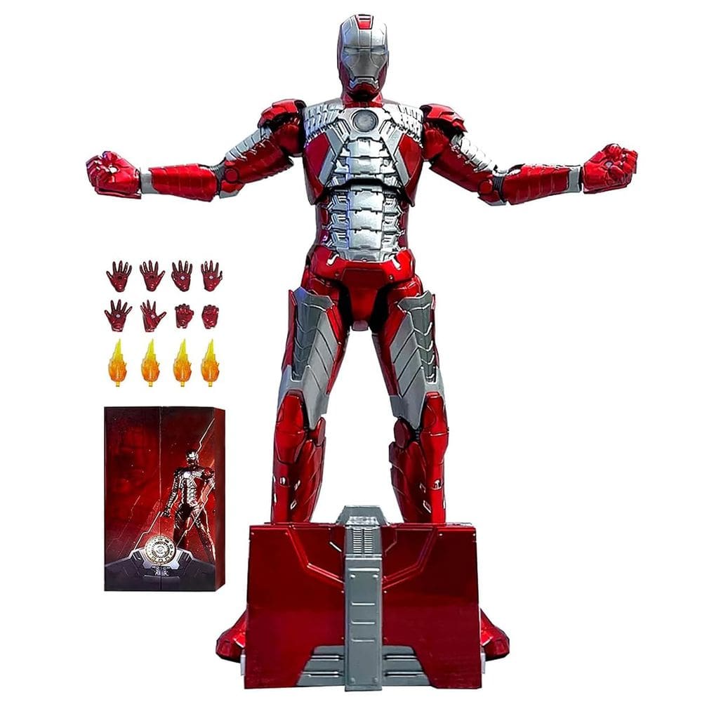 Bonecos de ação HiPlay ZD Toys Iron Men MK5, escala 1/10, 18 cm